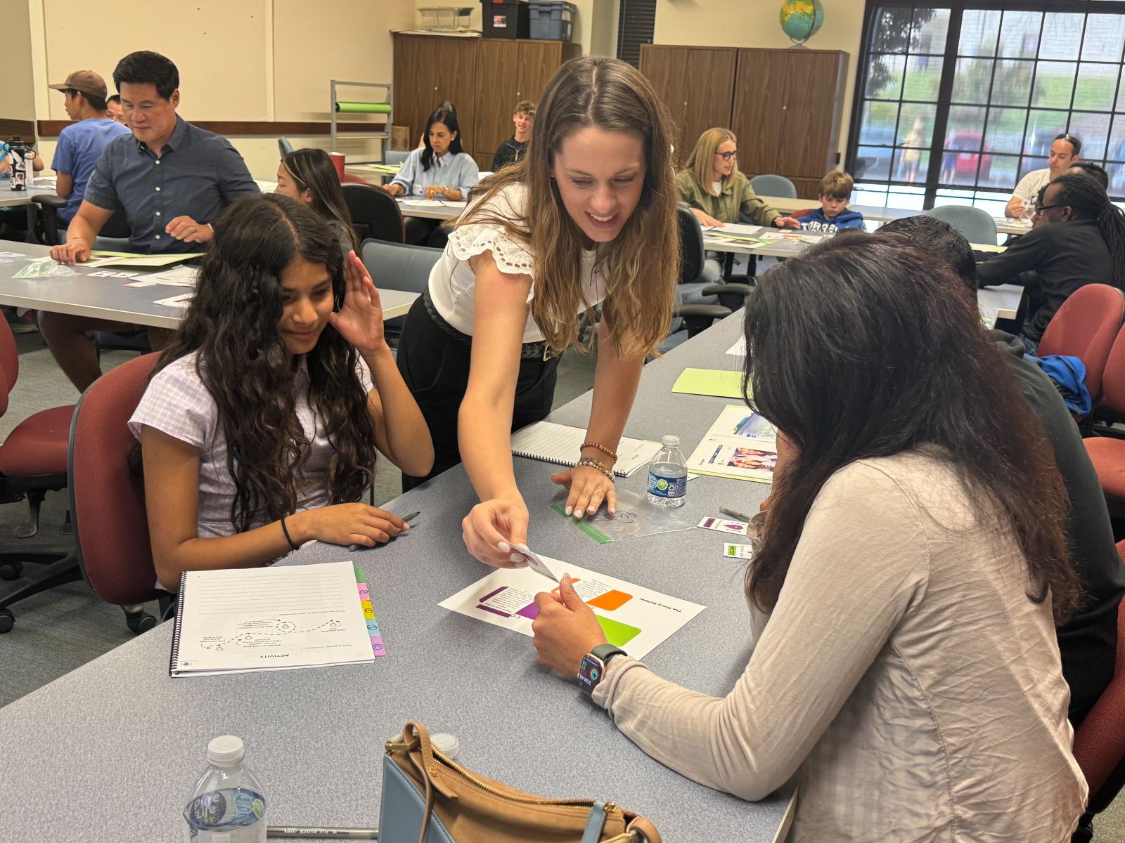 A Pause2MAP workbook spread with a student completing the APS Check activity.