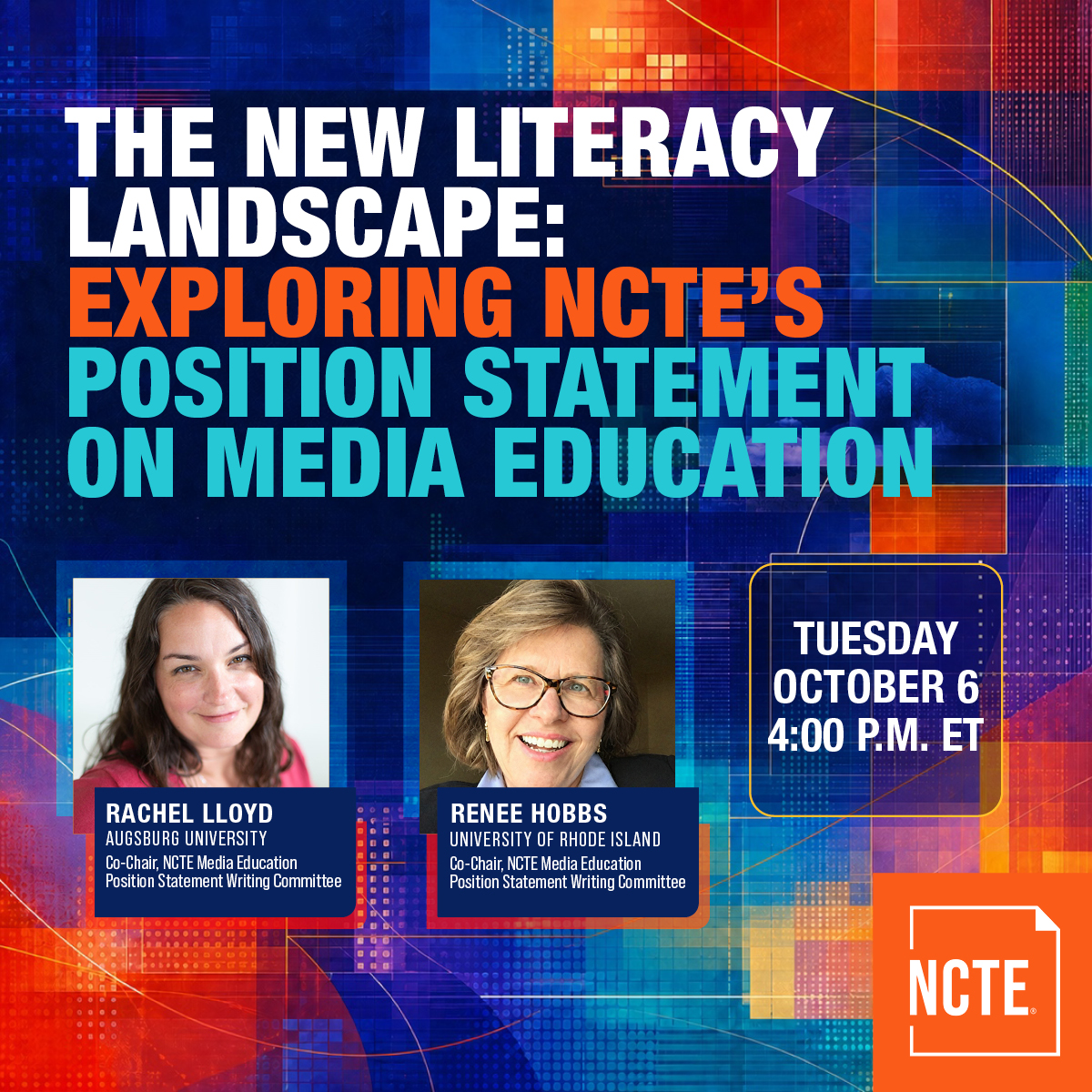 NCTE Position Statement on Media Education
